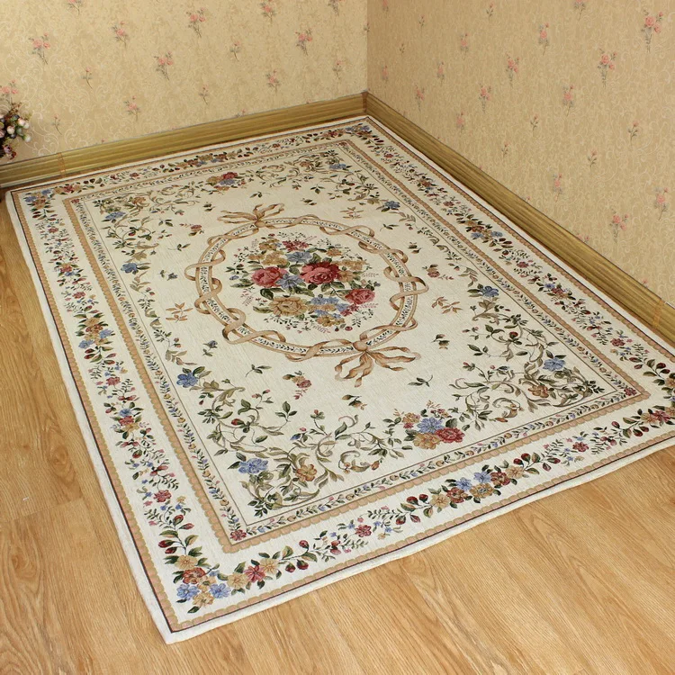 Пасторальный Сельский ковры для гостиной Короткие Цветочные спальни и