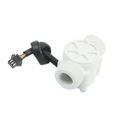 

Plastic 1-30L/min 1.2Mpa G3/4 Male Thread Water Flow Rate Sensor Flowmeter