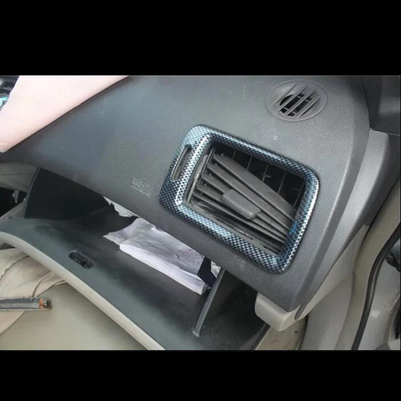 

For Honda Civic 2004-2009 2PCS Wood ABS Chrome Car Air Conditioner Vent Outlet Cover Trim Moldings Car Styling