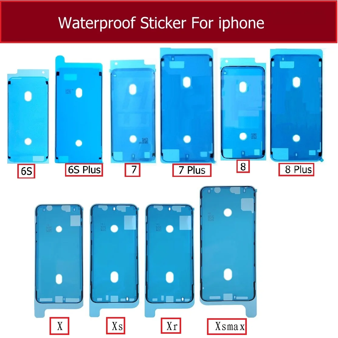 

Водонепроницаемая клейкая лента для iphone 6s 6 7 8 plus X XS MAX XR ЖК сенсорный экран дисплей рамка экран Водонепроницаемая наклейка
