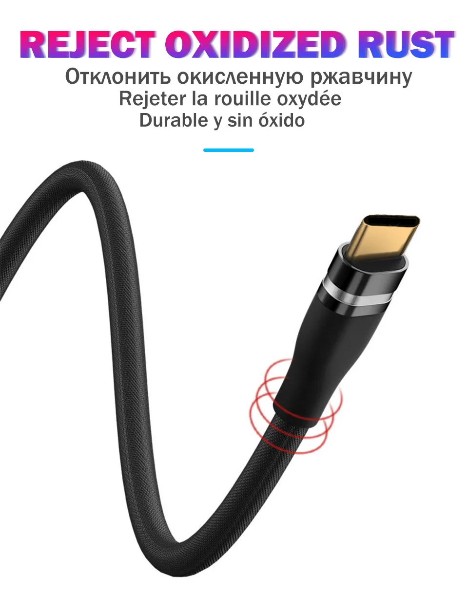 3,0 быстрой зарядки Micro Тип usb C кабель провод для Samsung S8 S9 S10 Xiaomi huawei LG планшетный ПК с системой андроида Microusb USB-C Зарядное устройство