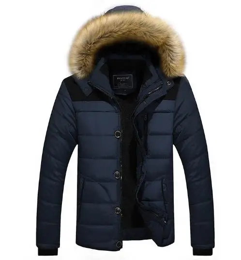 Новая брендовая одежда 2018 мужские зимние парки Длинные Стильные повседневные