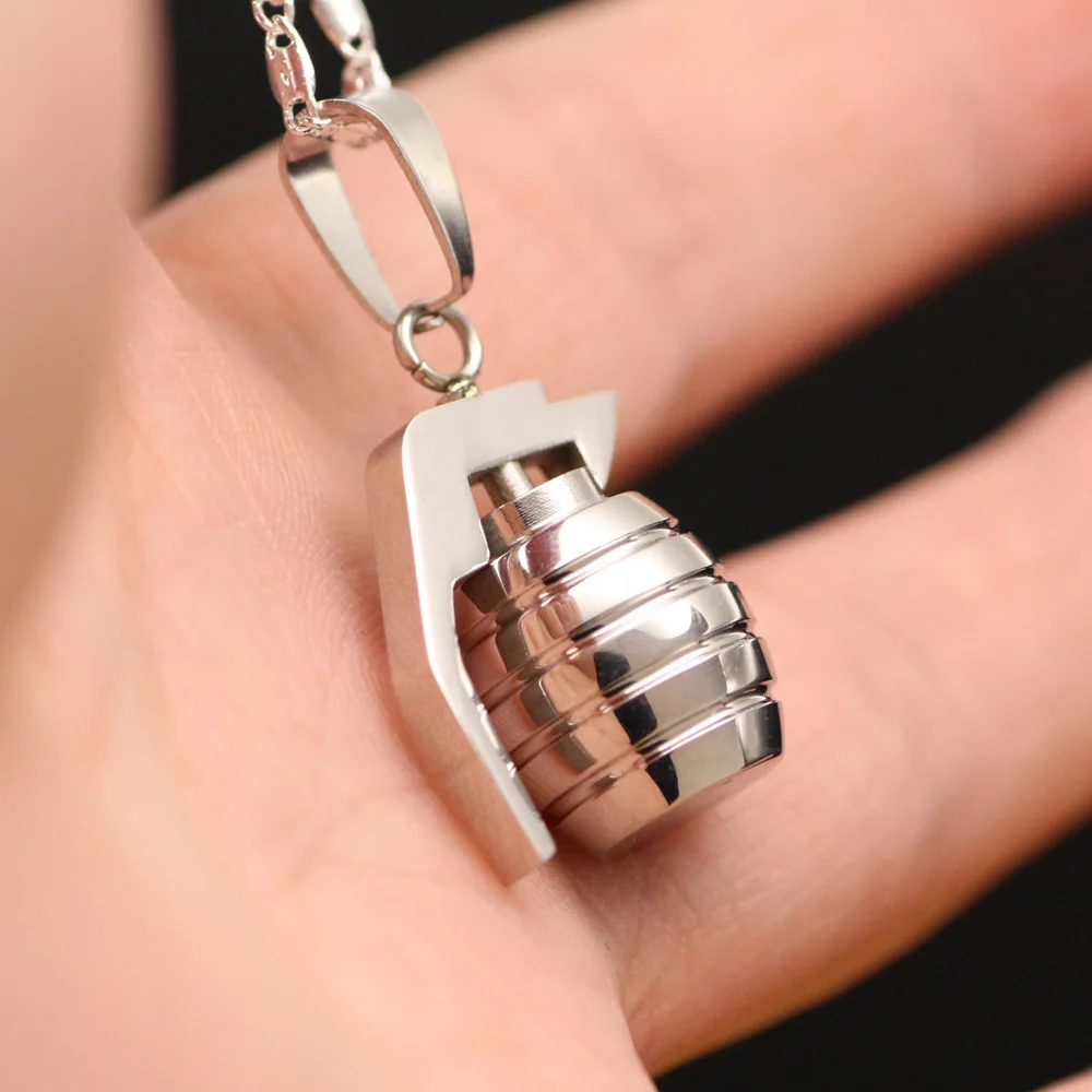 MCSAYS Fashion Jewelry Soecial Design Hand Grenade Pendant Hiphop Titanium Necklace Army Cool Mens 4JB | Украшения и аксессуары