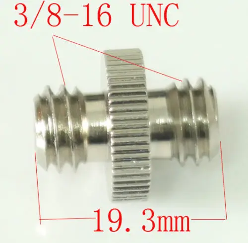 10 шт 3/8 &quot 16 до 3/8&quot двойной мужской резьбовой винт адаптер для камеры