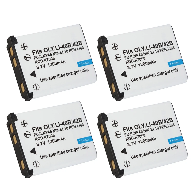 Аккумулятор LI42B LI 42B NP45 np 45 аккумулятор для fujifilm en el10 nikon OLYMPUS U710 FE230 FE340 FE290 FE360 li
