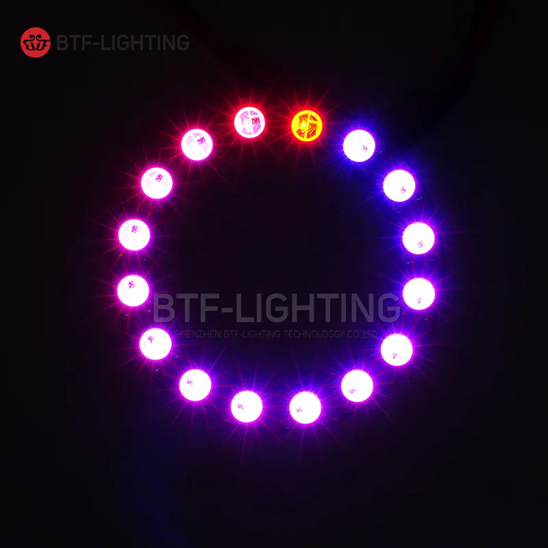 WS2812b 16 светодиодов пиксельное кольцо адресные модули DC5V вход RGB Полноцветный