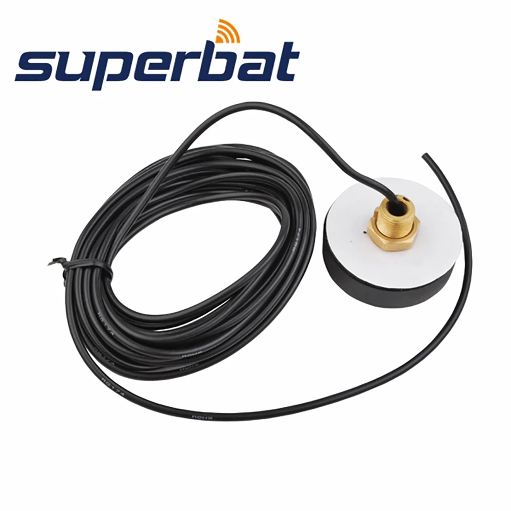 Superbat круглая черная Активная GPS антенна усилитель аэратора с разъемом BNC 3 м