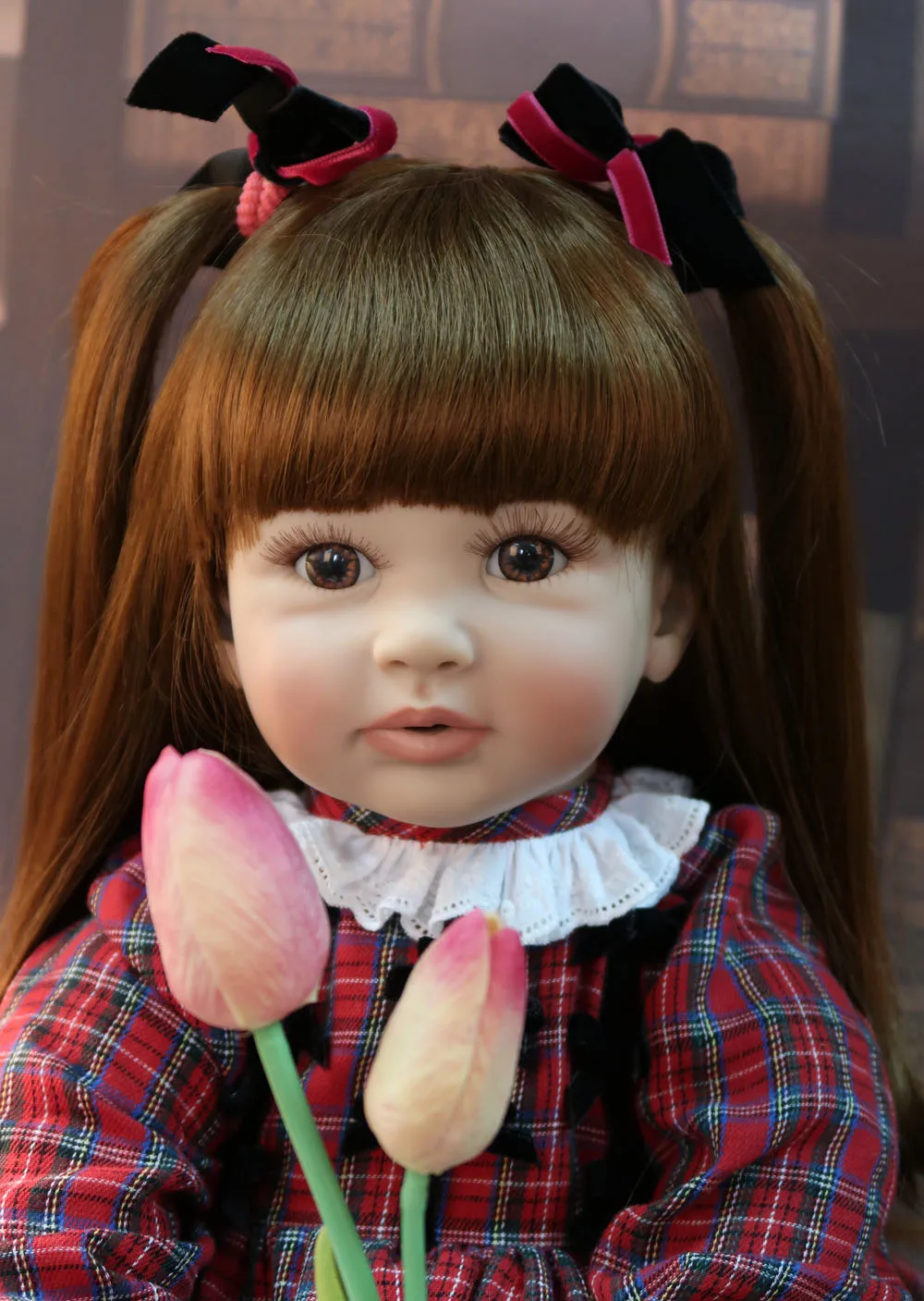 60 см эксклюзивный стиль силикона Reborn Baby Doll игрушка виниловая принцесса малышей, как живой Bebe девочка Boneca ребенок подарок на день рождения