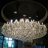 european crystal large chandelier luxury living room restaurant villa 4 layer staircase hotel lobby club hanging lamps fixture