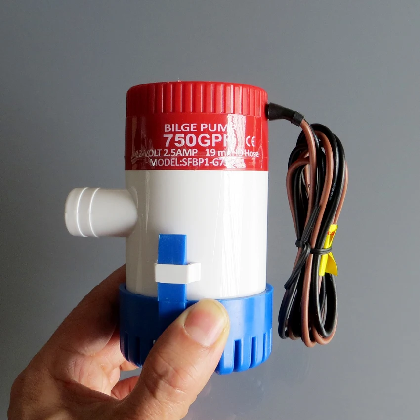 750GPH 1100GPH Трюмный насос 12 В 24 с высоким потоком погружной используемый в саду
