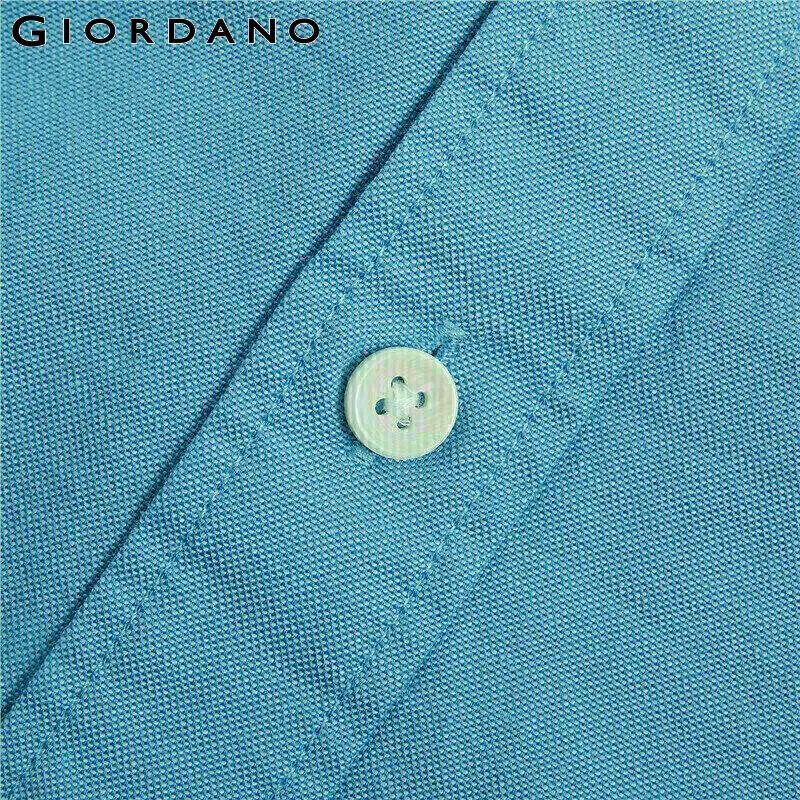 Giordano Для мужчин рубашка без застежек остроносые свободная футболка с коротким