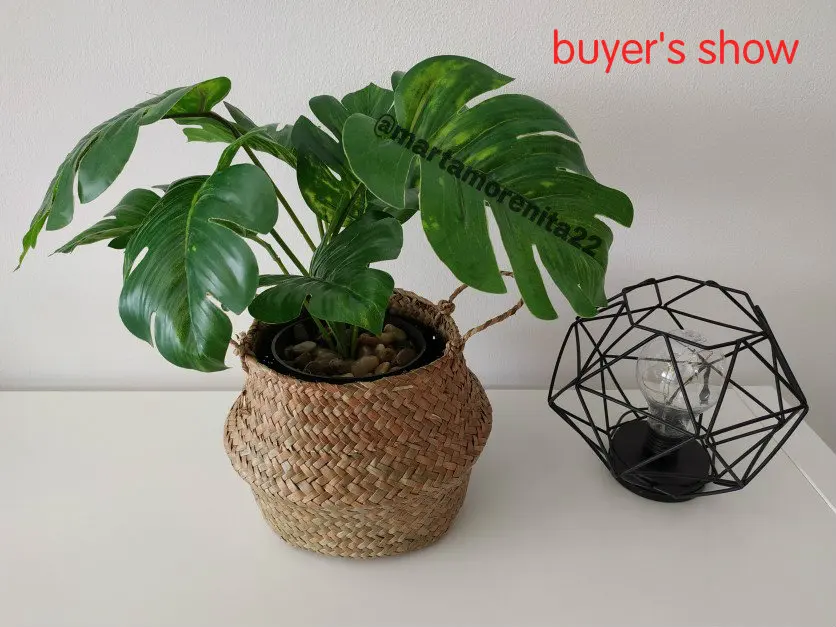 Ротанговая Соломенная Корзина плетеные морские водоросли складной горшок для