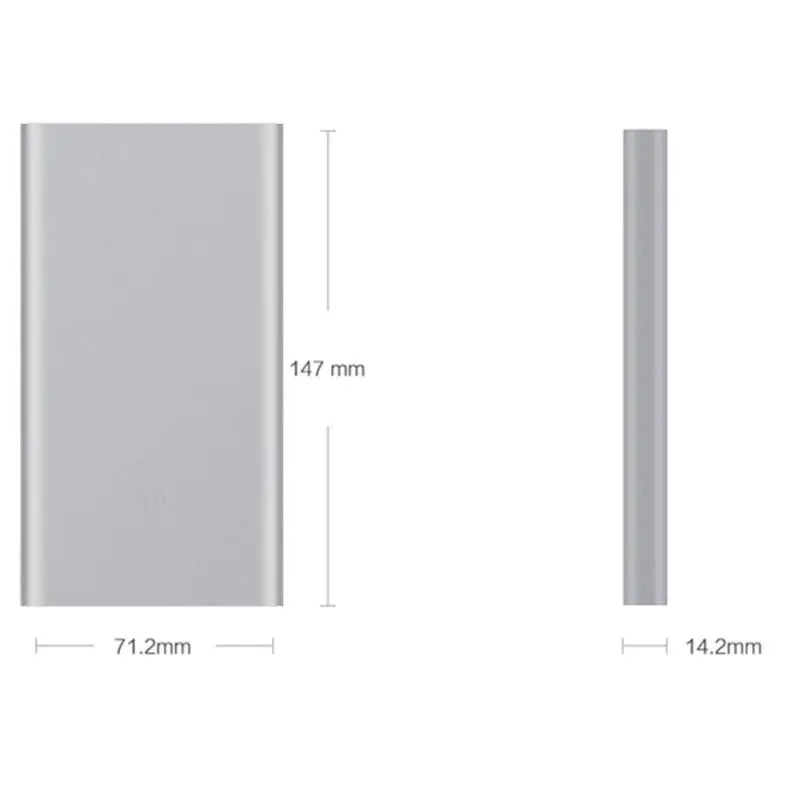 Внешний аккумулятор Xiaomi Power Bank 2 10000 мАч USB-порта быстрая зарядка | Мобильные