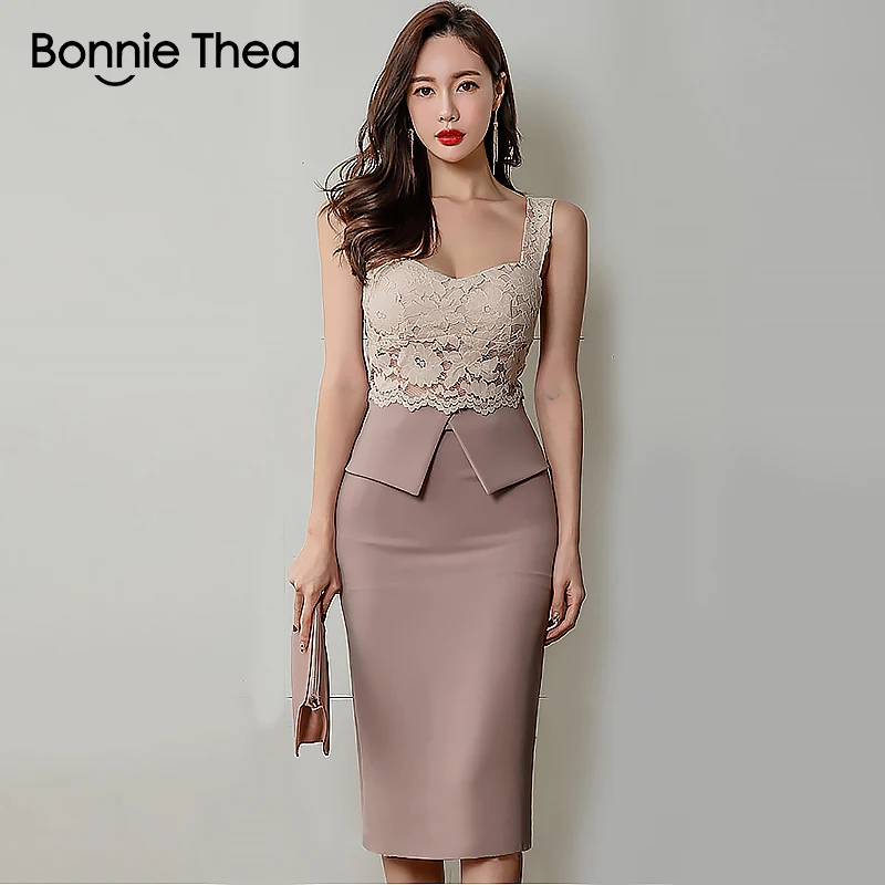 Сексуальное облегающее женское летнее платье bonnie thea элегантное на бретелях