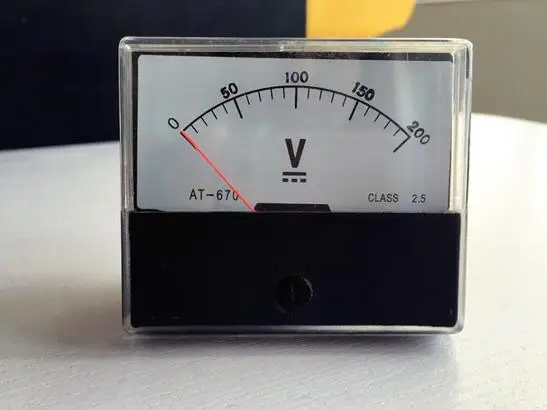 DH 670 AT DC 0 200V Аналоговый вольтметр фотометр|analog panel voltmeter|panel voltmeterdc 0-200v |