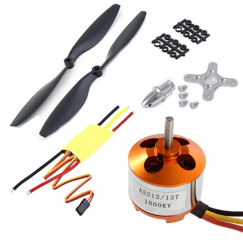 A2212 1000KV 2200 Бесколлекторный двигатель + SimonK 30A ESC 1045 пропеллер Quad ротор Набор для RC