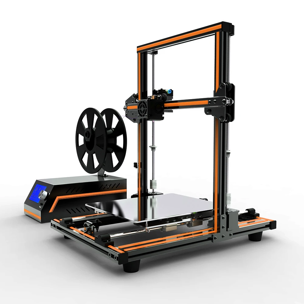 Большой размер печати 300*300*400 мм Anet E12 3d принтер с 12864 lcd высокой точностью низкий
