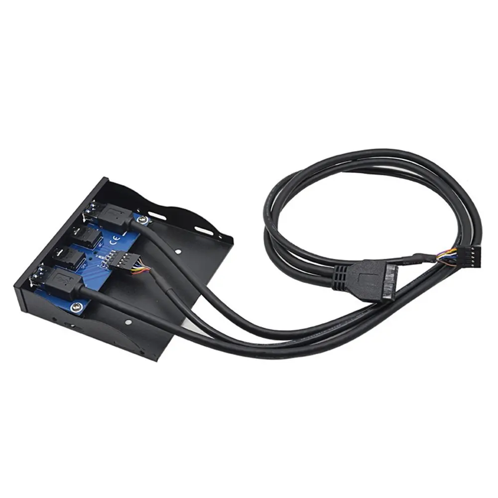 

Zeadow 3.5 Inch Metal Front Panel USB 3.0 2 Ports Hub With 1 HD Audio Output Port And 1 Microphone Input Port For Desktop PC