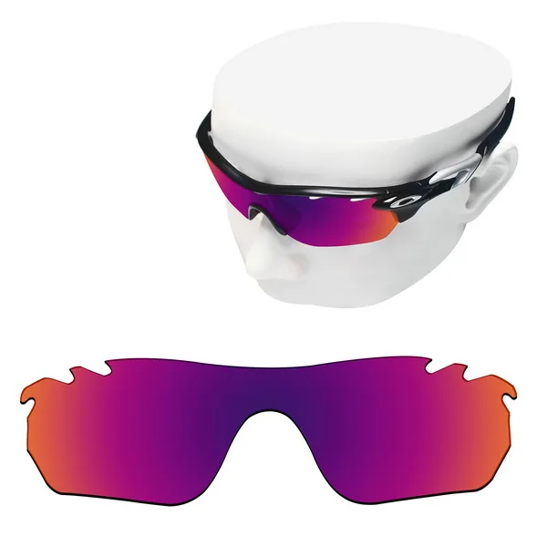 OOWLIT поляризованные Сменные линзы для-солнцезащитные очки Oakley Radarlock, края вентилируемый OO9183 солнцезащитные очки - Цвет линз: Purple Red Mirror