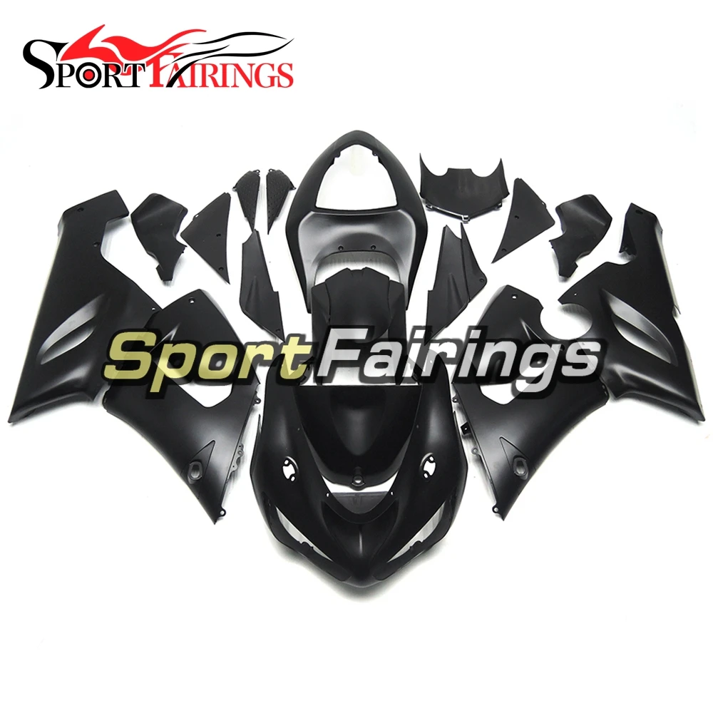 

Fairings For Kawasaki ZX6R ZX-6R 636 Year 05 06 2005 2006 Sportbike ABS Motorcycle Full Fairing Kit Bodywork Cowling Flat Black