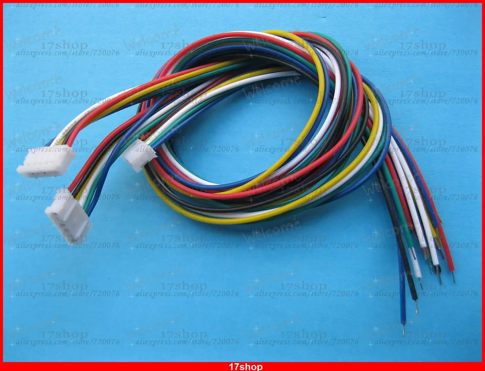 

60 pcs PH 2.0mm 6 Pin Female Polarized Connector with 26AWG 11.inch 300mm Leads