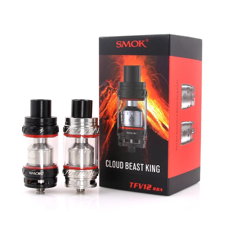 100% Оригинальные Smok TFV12 бак RBA 6 мл Форсунка с V12-RBA V12 RBA-T герметичным дизайн