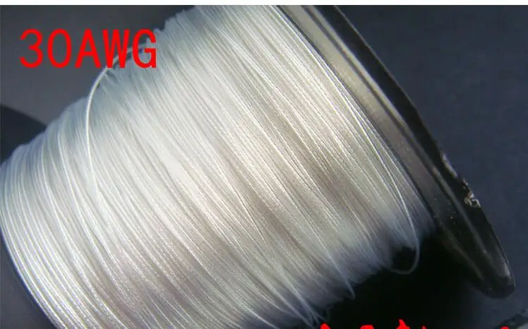 

10meter 30AWG 100% Pure Silver Wire Cable 7 core 7/0.10mm, inner diameter 0.30mm outer diameter 0.54mm For DIY