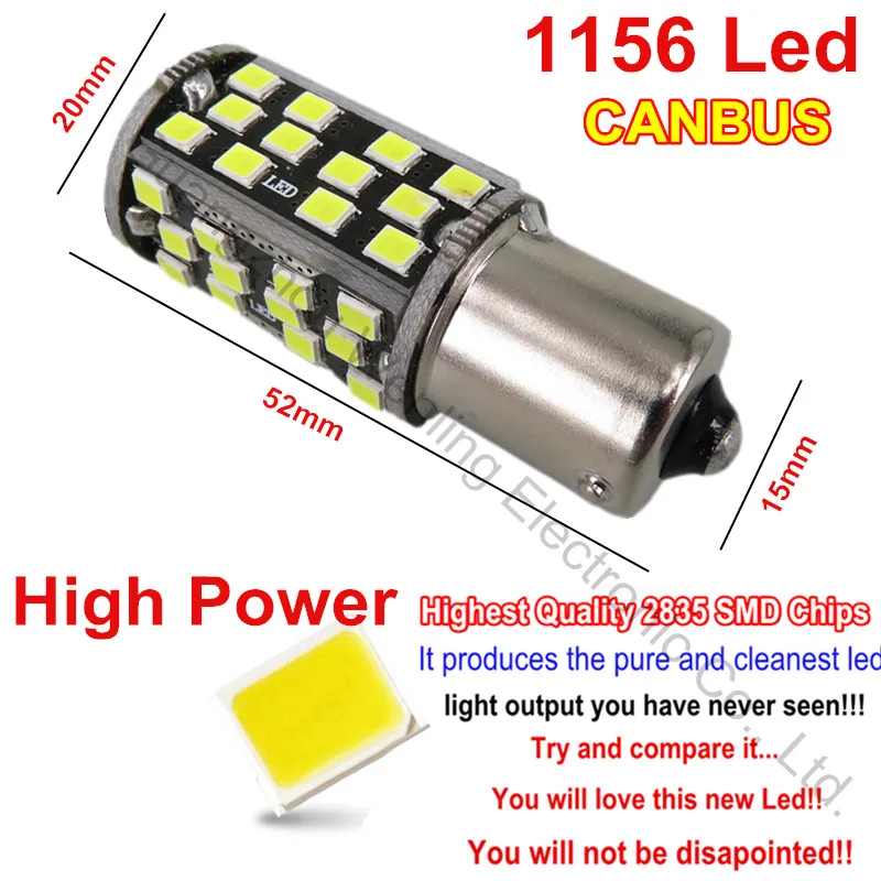 Canbus Янтарный Белый Красный Синий 60 Светодиодный 2835 SMD P21W 1156 7506 10 Вт Авто