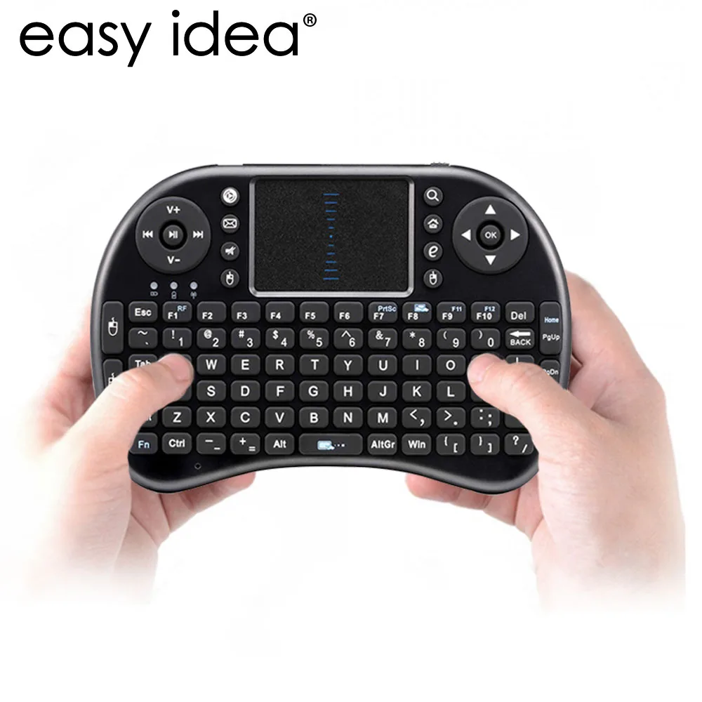 Популярная Мини Беспроводная клавиатура Air Mouse i8 2 4G USB QWERTY с тачпадом Teclado для ПК