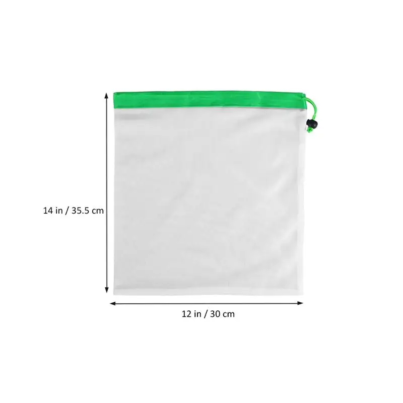 5 шт сумки моющиеся Экологичные сетки прочные многоразовые для хранения фруктов