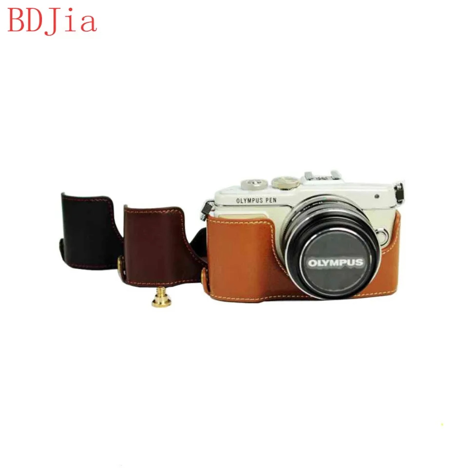 Новинка! Модная сумка для камеры чехол Olympus E PL10 PL9 PL8 искусственная кожа половина
