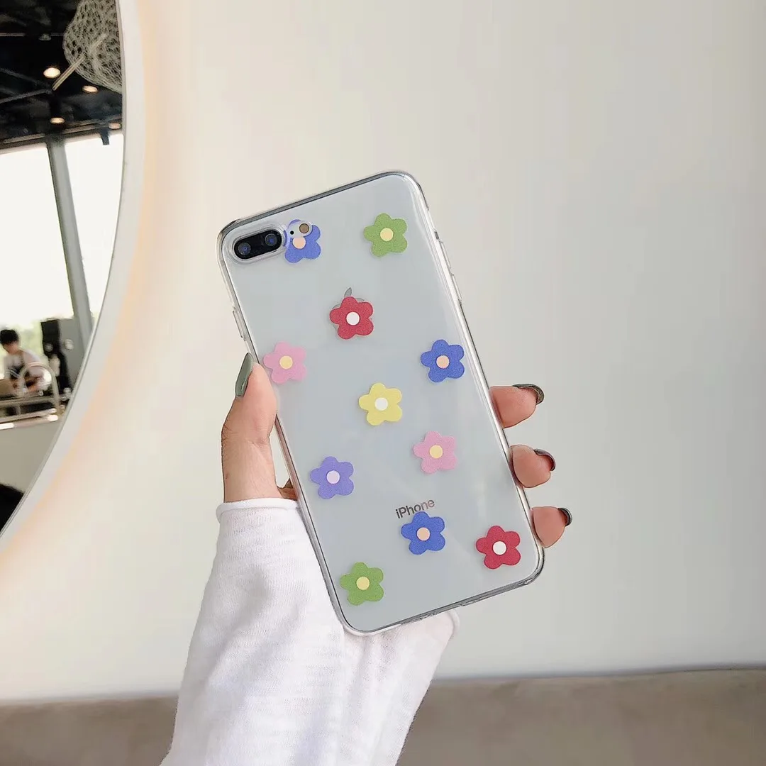 INS Корея супер огненная сетка цветок красного цвета чехол для телефона iPhone Xs MAX XR X