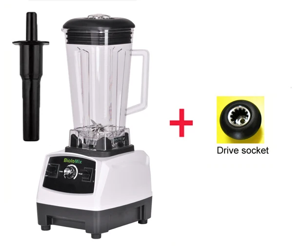 White extra driver 3HP 2200W без добавления бисфенола А 2L heavy duty Коммерческая профессиональная блендер миксер соковыжималка кухонный комбайн - Цвет: White extra driver