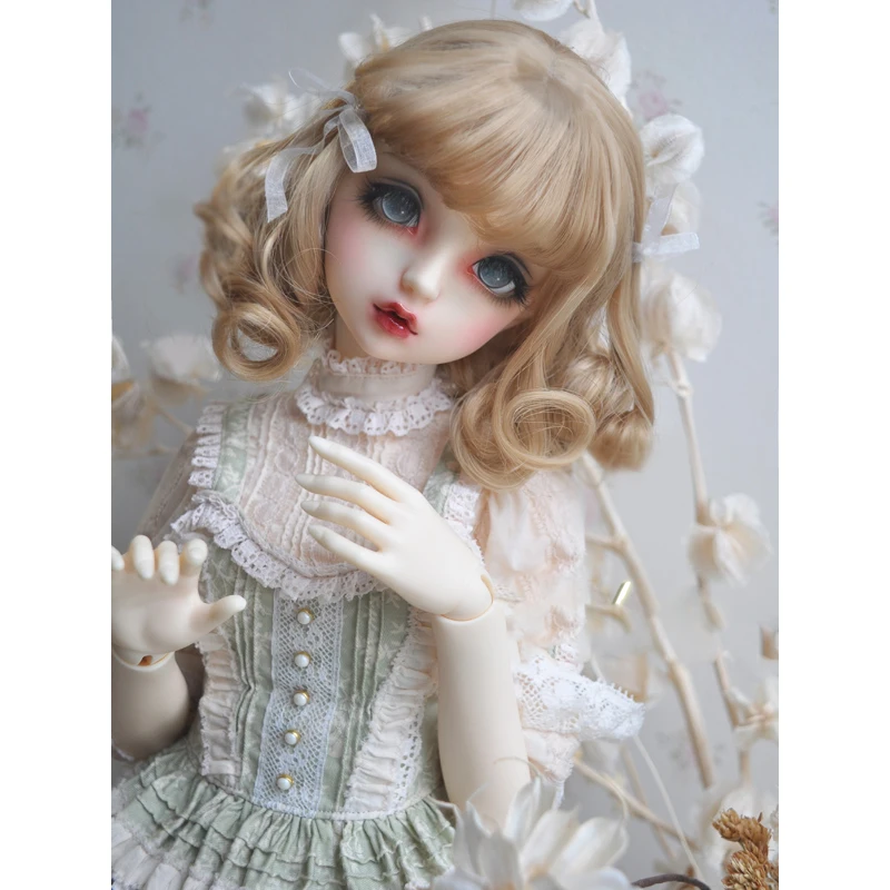 Парик Bybrana bjd из высокотемпературного волокна короткий вьющийся парик вьющихся