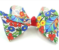 70pcs dhl free shipping spring flower ribbon hair bow extra large 8 inch