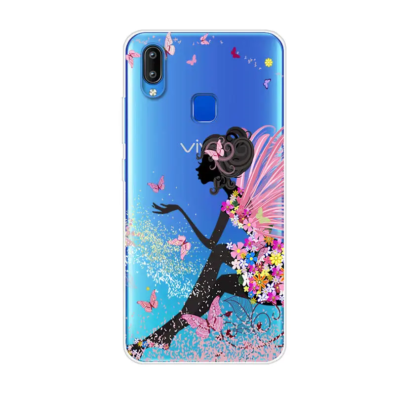 Vivo Y95 чехол силиконовый мягкий из ТПУ искусственная Обложка V1807 Y 95 защитный VivoY95 6