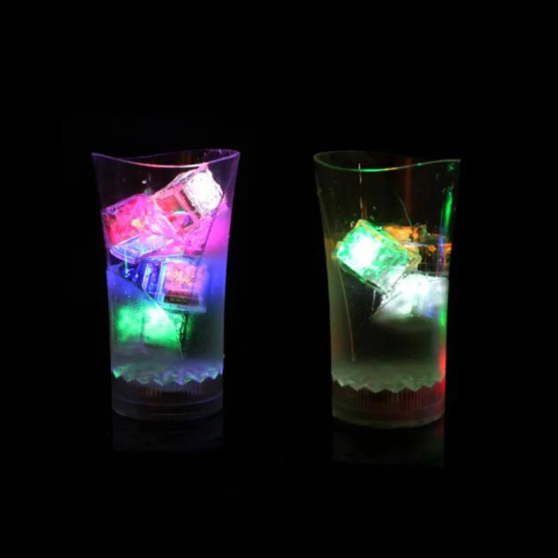 Мини кубики льда светодиодная лампа для вечерние меняющая цвет RGB светящаяся