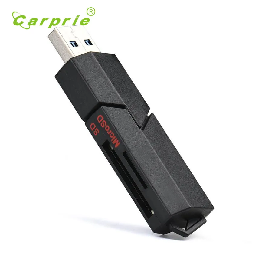 Binmer Новый 2in1 USB 3 0 высокоскоростной для Micro SD SDXC T Flash TF кардридер адаптер 17Jun22