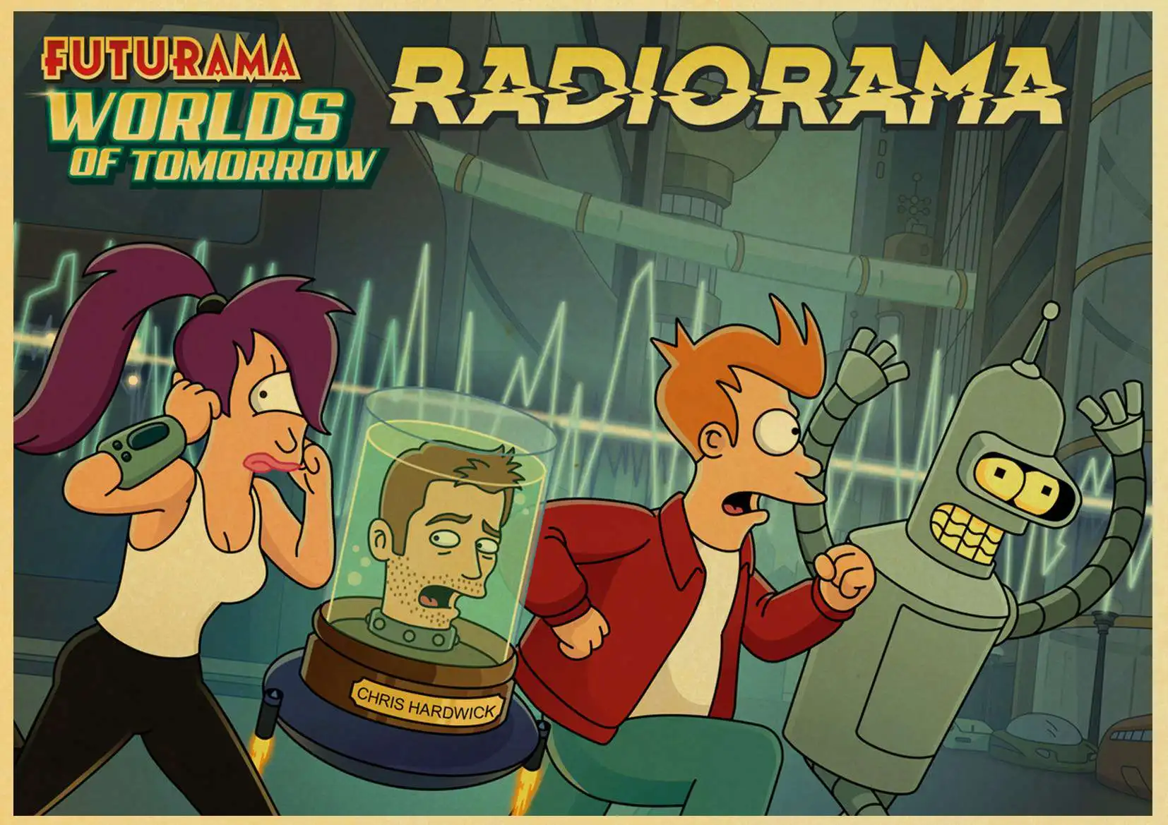 Комический фильм плакат Futurama плакаты Винтаж Крафт-Бумага ремесла печать для детской комнаты стены мультфильм декоративная живопись - Цвет: D130