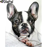 diapai 5d diy diamond painting 100 full squareround drill animal dog diamond embroidery cross stitch 3d decor a21744
