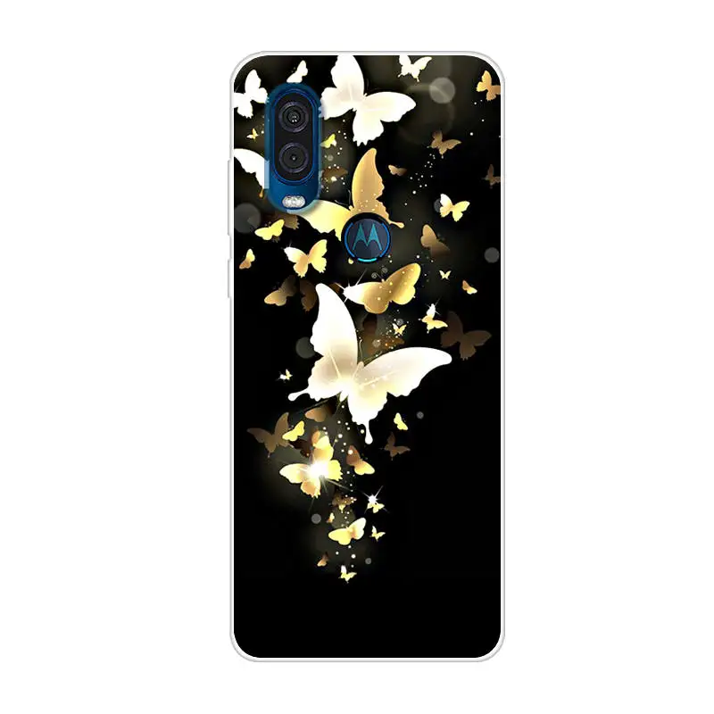 Чехол для Motorola One Vision чехол 6 3 дюйма мультяшный ТПУ силиконовый накладка телефона