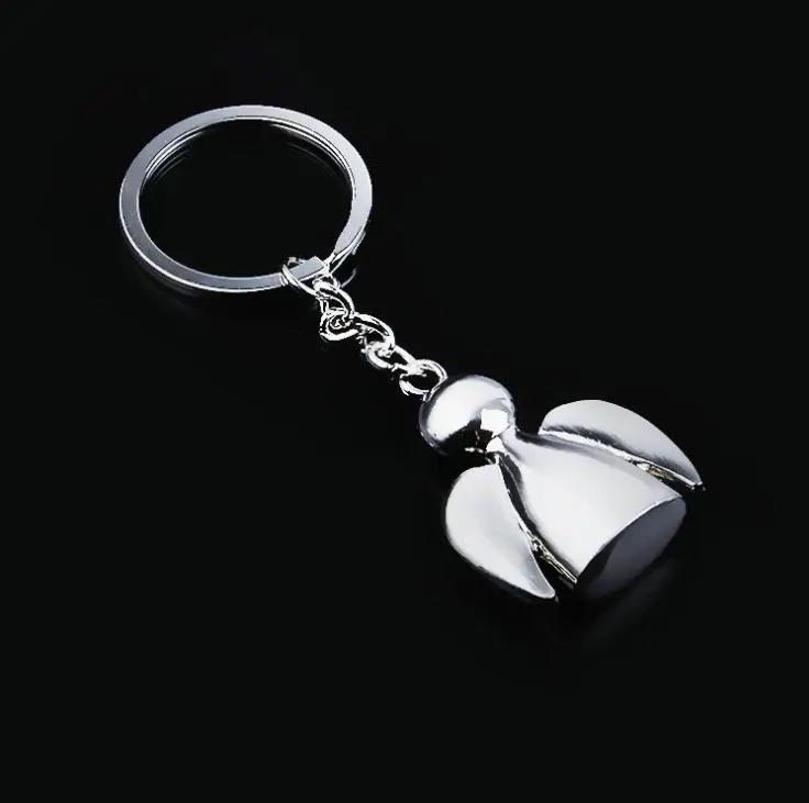 

Бесплатная доставка 100 шт./лот новые металлические брелоки с ангелом Новинка цепочки для ключей для подарков SN1416