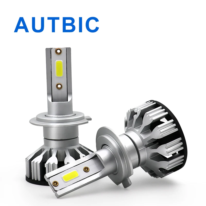 

AUTBIC 12V Car Headlight H7 LED H4 H1 H11 9005 Hb3 9006 Hb4 LED Light Bulbs 50W 10000LM 6000K DOB Headlamp Kit Auto Fog Lamp