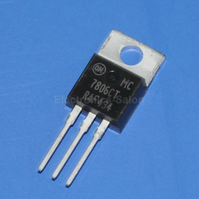 

( 50 pcs/lot ) 7806 IC, Positive 6V Voltage Regulator, MC7806CT.