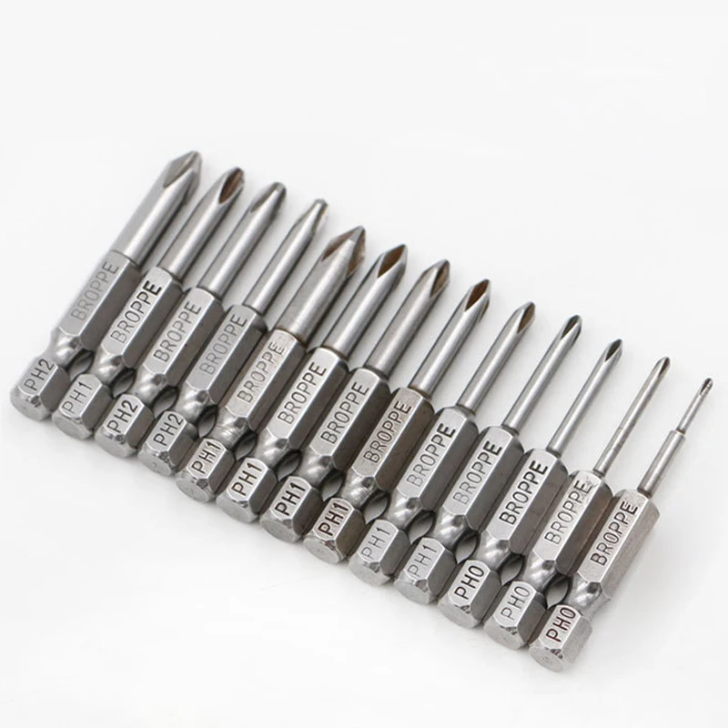 13 шт./компл. 1/4 &quot50 мм фотоотвертка Philips Bits S2 электродрель из легированной стали с
