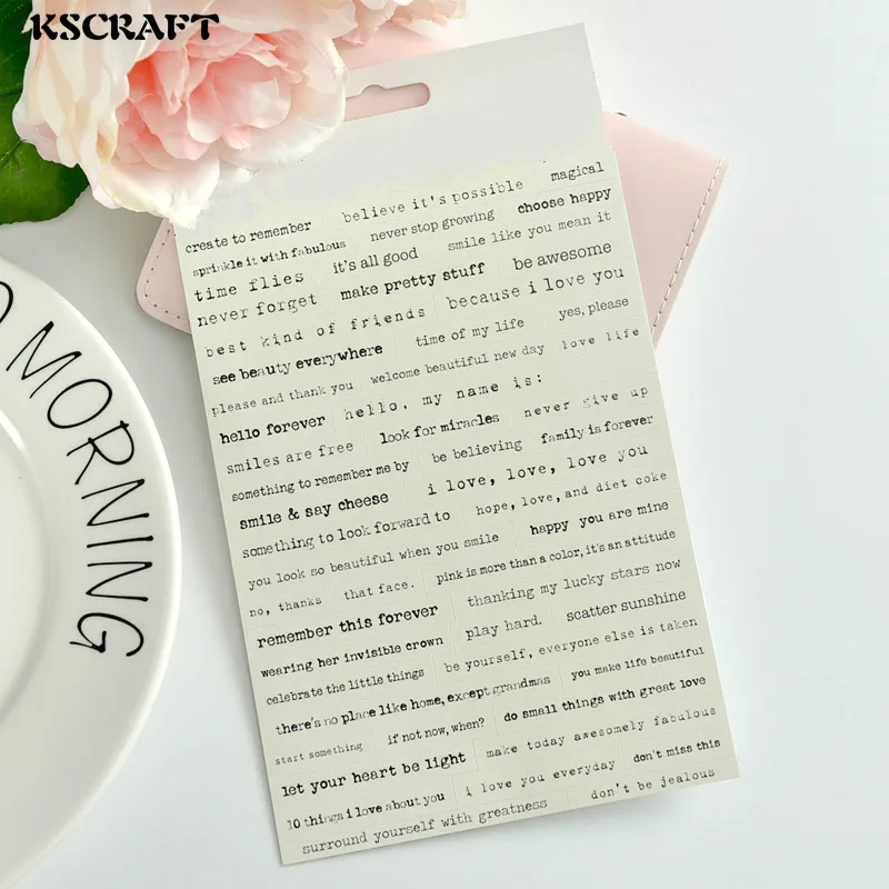 Креативное украшение KSCRAFT с фразой самоклеящиеся наклейки для скрапбукинга
