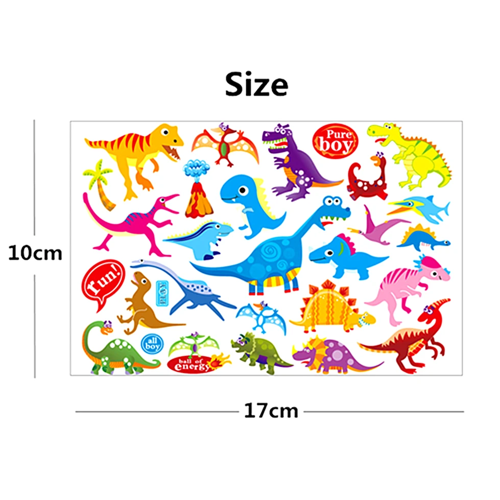 SHNAPIGN динозавр Юрского периода детская временная татуировка боди арт флеш