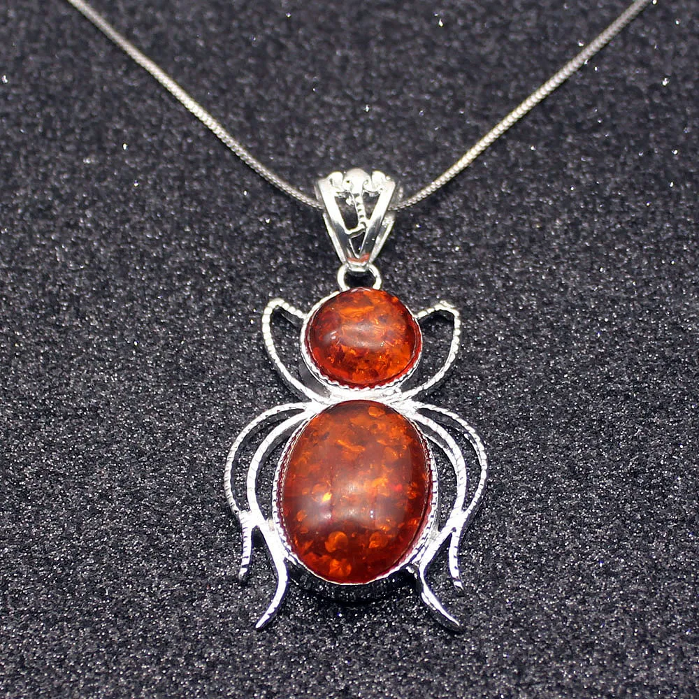 Модные ювелирные изделия ожерелье из натурального Балтийского серебра 925 пробы с