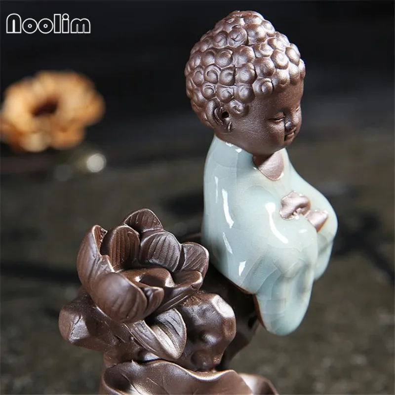 Керамическая маленькая подставка для благовоний Будды лед трещины маленькие