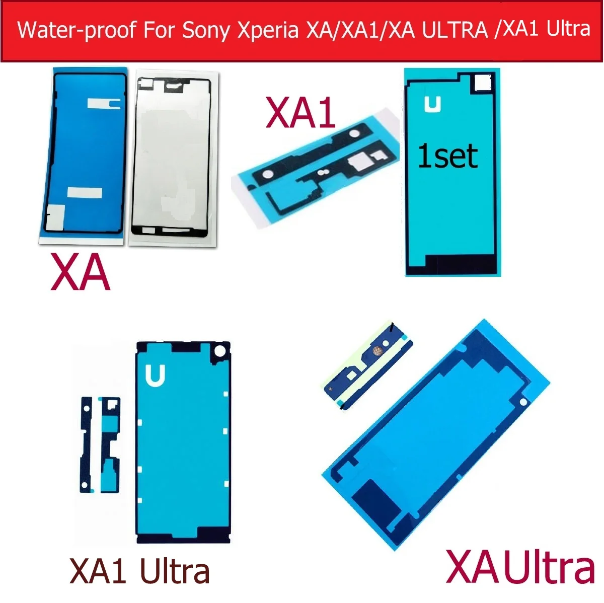 Задний и ЖК дисплей клейкая лента чехол для Sony Xperia XA/XA1/ XA Ultra /XA1 задний стеклянный